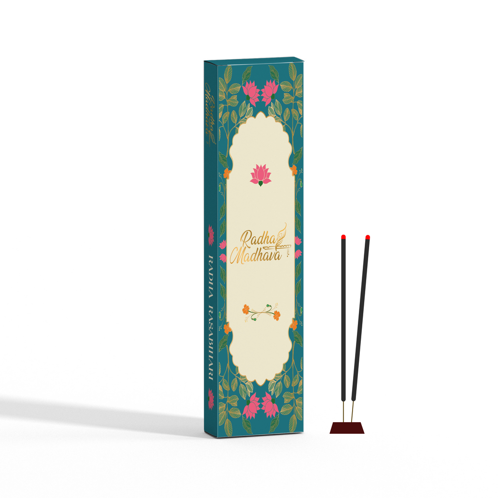 English Srimad Bhagavatam Canto 1 Combo Pack with Radha Madhav Agarabatti – Spiritual Reading & Divine Fragrance Set