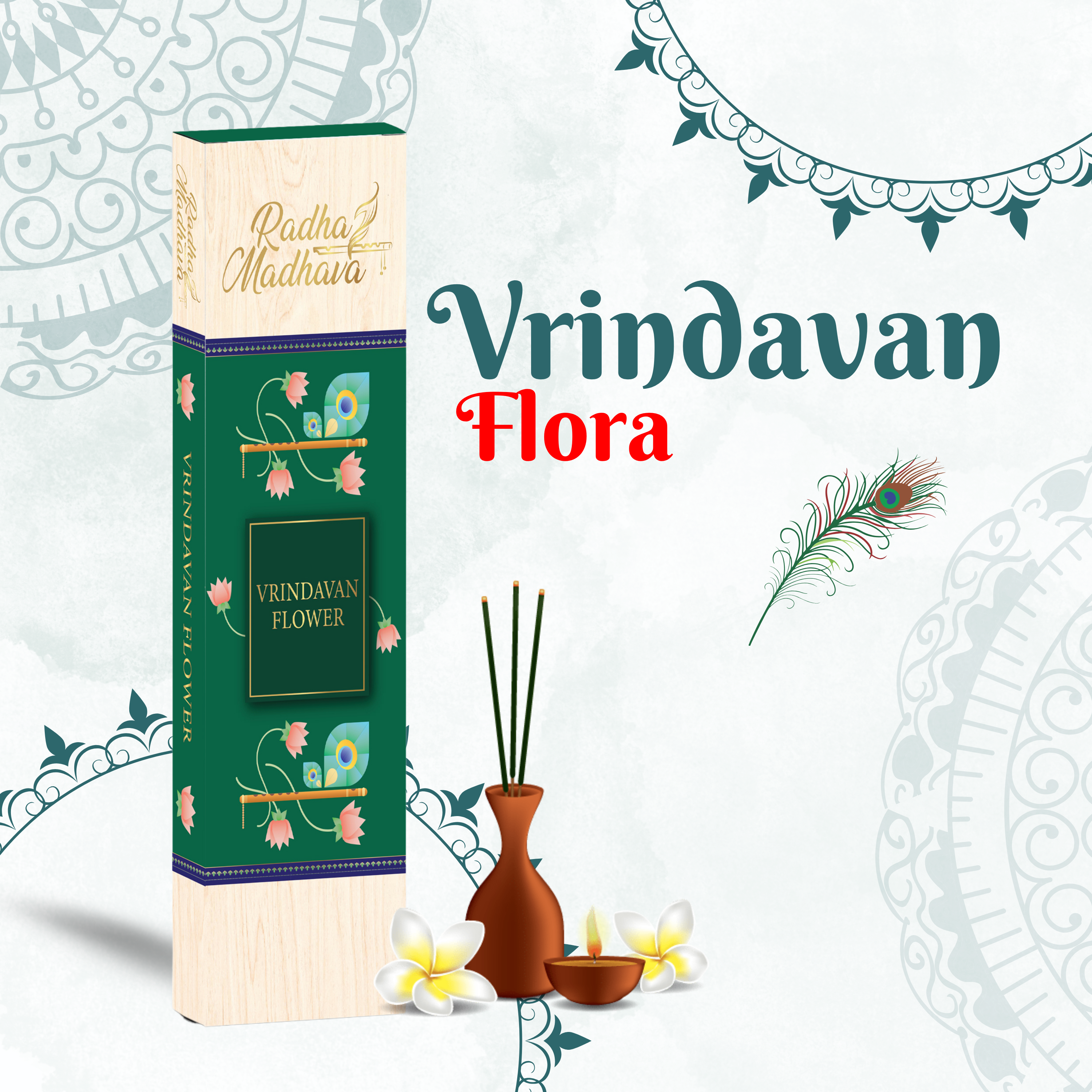 English Srimad Bhagavatam Canto 1 Combo Pack with Vrindavan Flower Agarabatti – Spiritual Reading & Divine Fragrance Set