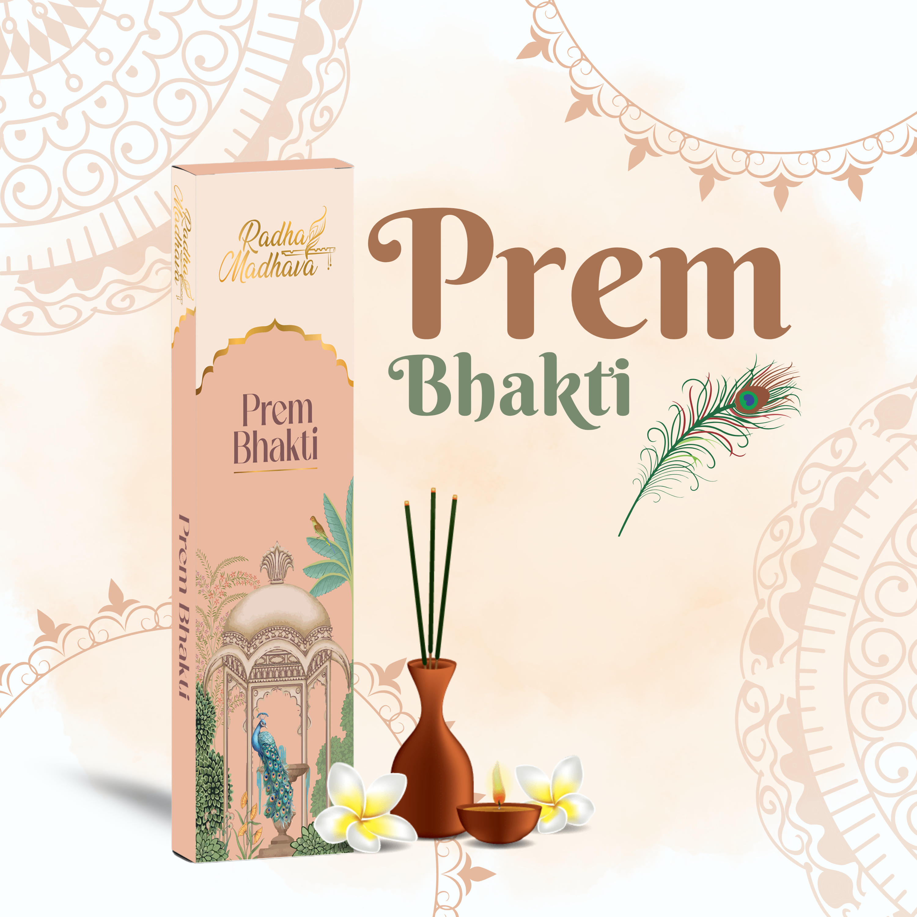 Prem Bhakti Devotional Agarbatti 100 Gms for Home & Temple Worship