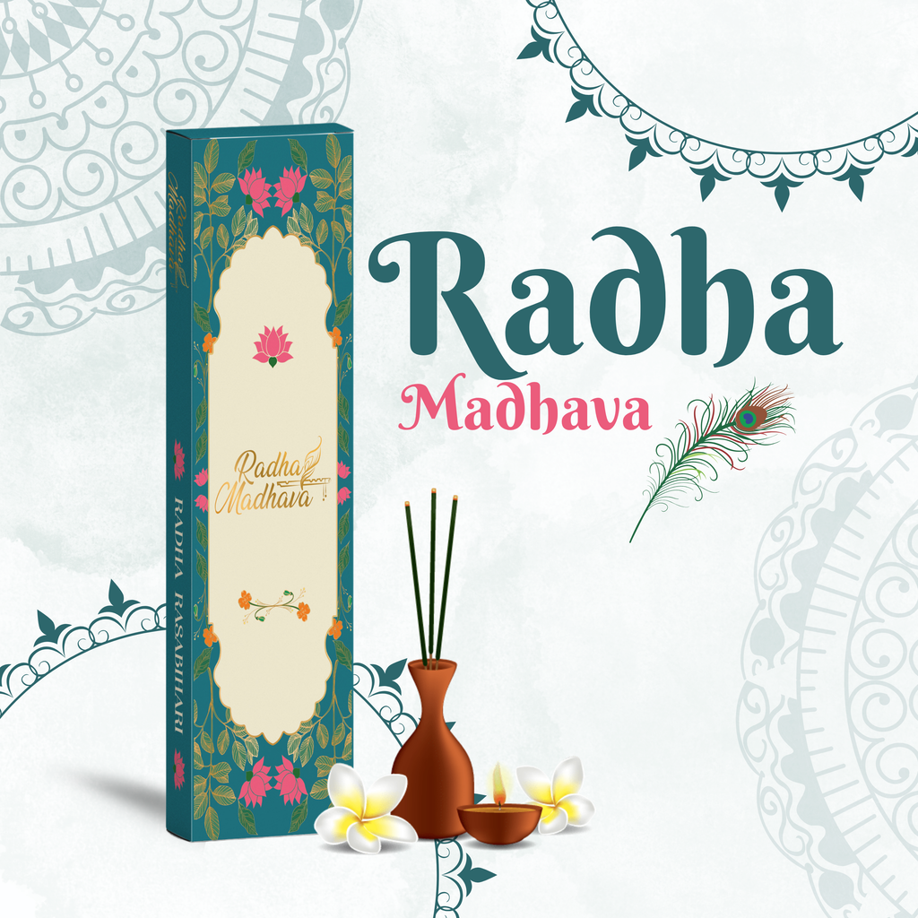 English Srimad Bhagavatam Canto 1 Combo Pack with Radha Madhav Agarabatti – Spiritual Reading & Divine Fragrance Set