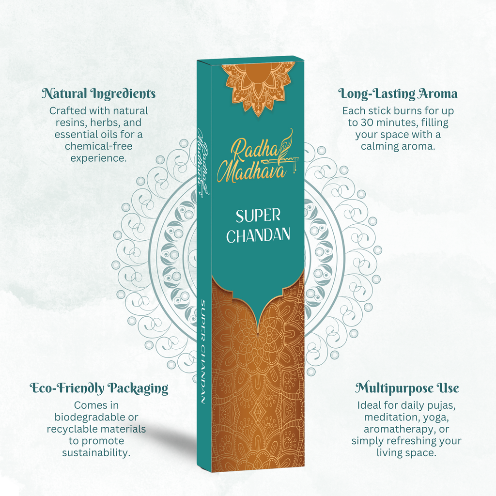 Super Chandan Devotional Agarbatti 100 Gms for Home & Temple Worship