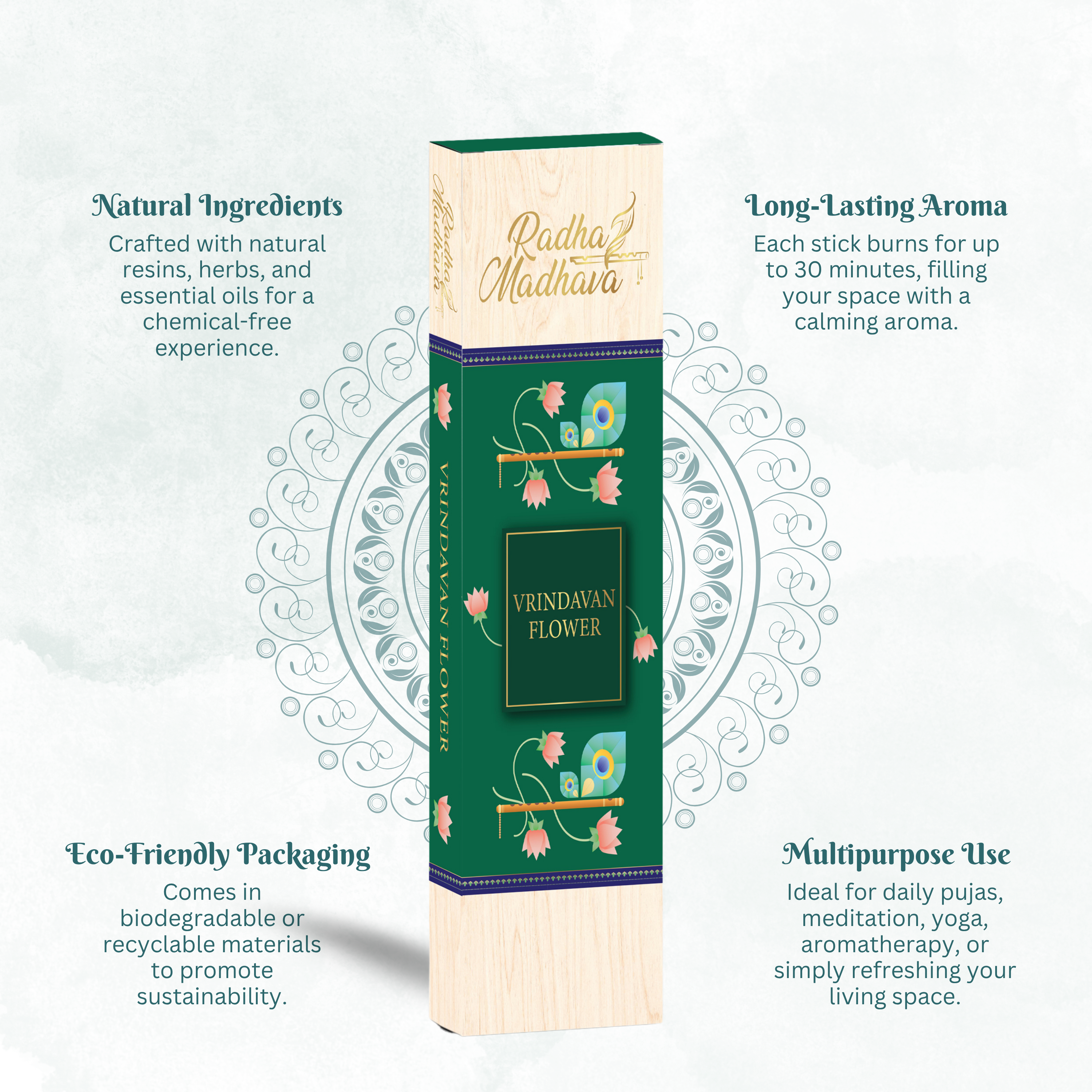 English Srimad Bhagavatam Canto 1 Combo Pack with Vrindavan Flower Agarabatti – Spiritual Reading & Divine Fragrance Set