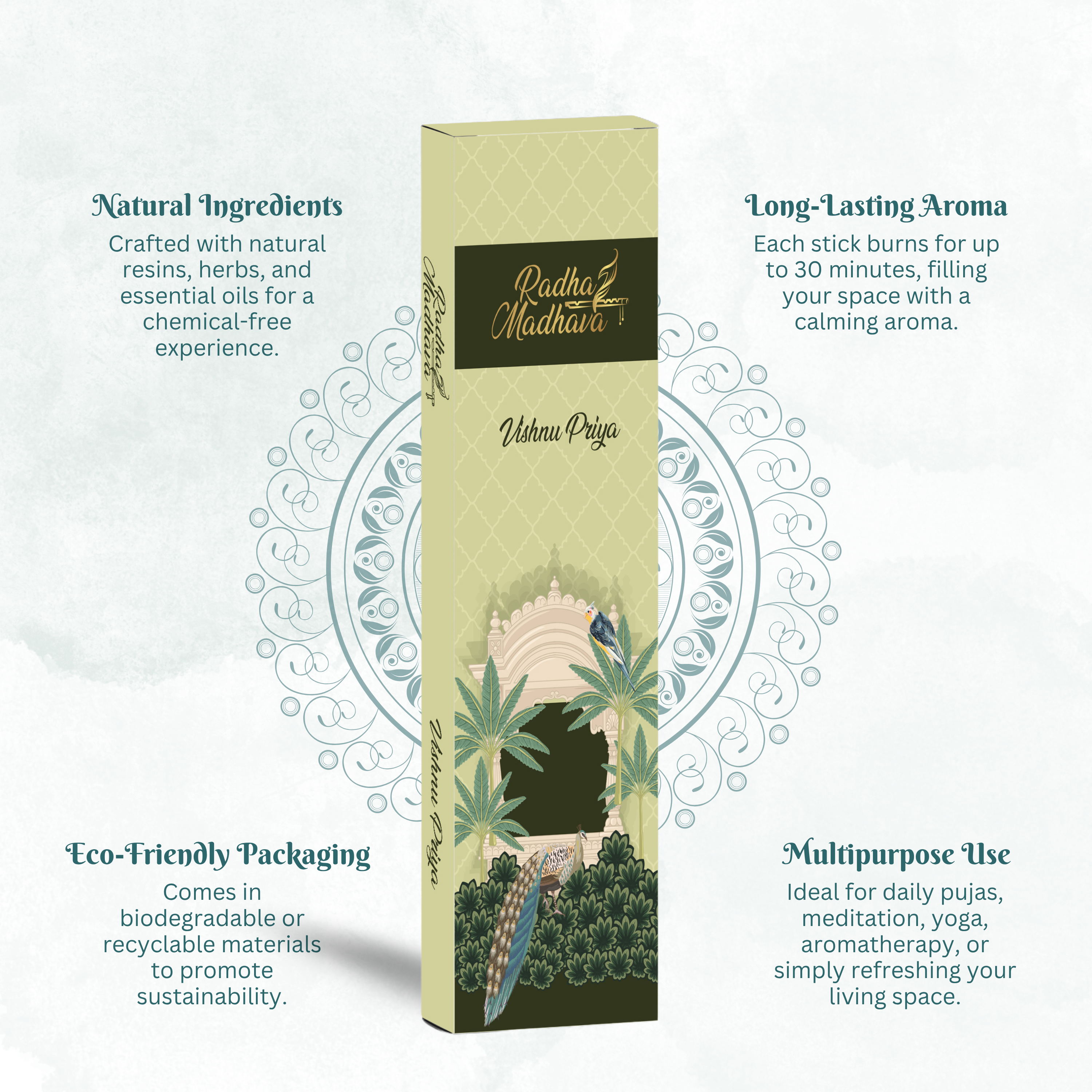 English Srimad Bhagavatam Canto 1 Combo Pack with Vishnu Priya Devotional Agarbatti 100 Gms – Spiritual Reading & Divine Fragrance Set
