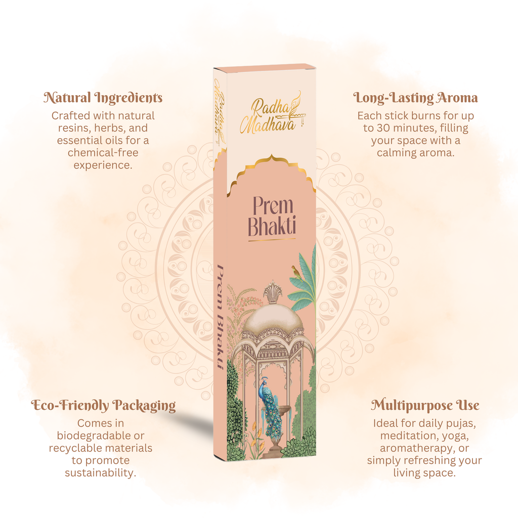 Prem Bhakti Devotional Agarbatti 100 Gms for Home & Temple Worship