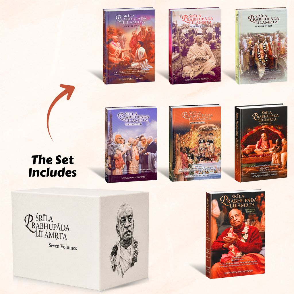 Srila Prabhupada Lilamrita (English) – Complete 7 Volume Set | Authorized Biography of His Divine Grace A.C. Bhaktivedanta Swami Prabhupada