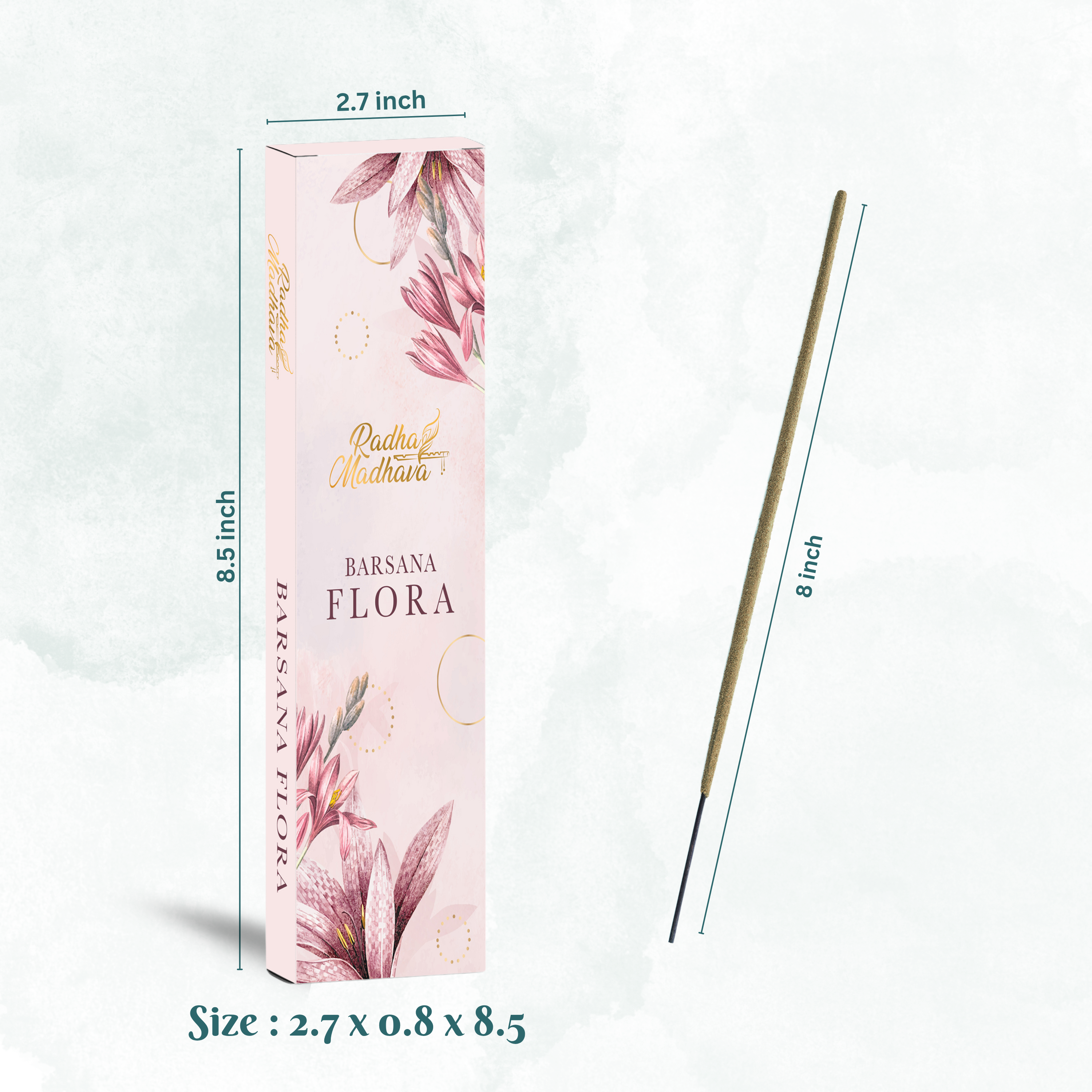 English Srimad Bhagavatam Canto 1 with Barsana Flower Premium Agarabatti Combo