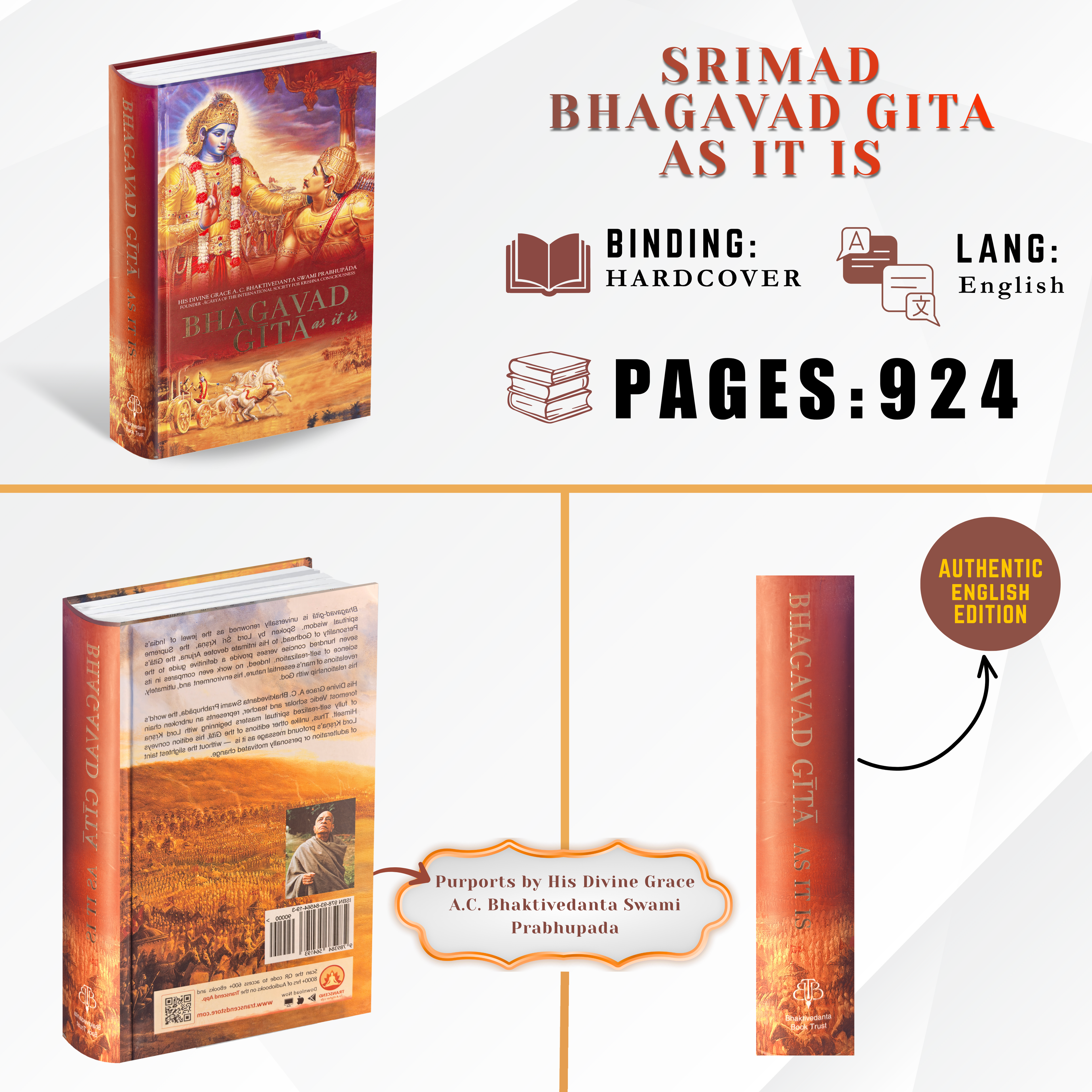 English Bhagavad Gita by His Divine Grace A.C. Bhaktivedanta Swami Prabhupada