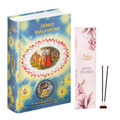 English Srimad Bhagavatam Canto 1 with Barsana Flower Premium Agarabatti Combo