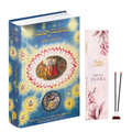 TeluguSrimad Bhagavatam Canto 1 Combo Pack with Barsana Flower Premium Agarabatti – Spiritual Reading & Divine Fragrance Set