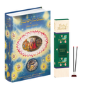 Telugu  Srimad Bhagavatam Canto 1 Combo Pack with Vrindavan Flower Agarabatti – Spiritual Reading & Divine Fragrance Set